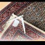 Beautiful Persian Moud Wool and Silk Square Rug and Runner Image 10
