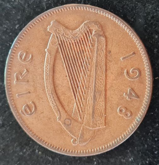 Ireland 1948 1d Penny Coin