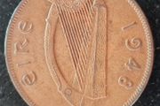 Ireland 1948 1d Penny Coin