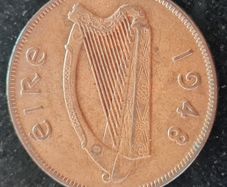 Ireland 1948 1d Penny Coin