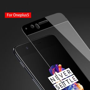 One Plus 5 Full Size Tempered Glass - Black