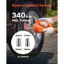 Electric Car Jack, 5 Tons /11000 lbs, Electric Scissor Jack with Built-In Inflator, 12V Tire Change Replacement with Electric Impact Wrench & LED Light Image 6