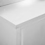 Work Table with Sliding Doors 100x50x95 cm Stainless Steel Image 2