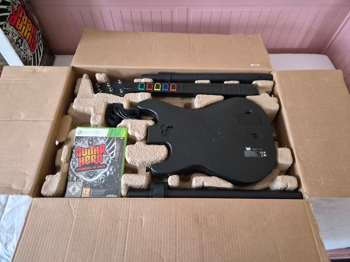 Guitar Hero, Warriors of Rock Band Bundle. Xbox 360