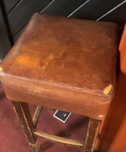 Traditional old pub stools
