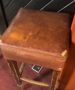 Traditional old pub stools