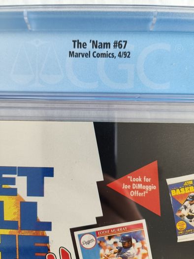 The Punisher Invades The 'Nam Marvel  Vietnam Issue 67 CBCS / CGC 9.8 Certified Graded Comic Framed  DC