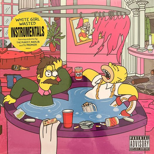 White Girl Wasted - White Girl Wasted Instrumentals LP, Ltd, Yellow vinyl + 7"