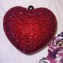 Heart Shaped Crystal Diamonte Bag BNWT Image 4