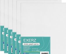 24x30cm Canvas Panel 3mm 6pcs Pack 280gsm 100% Cotton/Blank Artist Canvas Board/Triple Primed/Acid Free/Medium Grain
