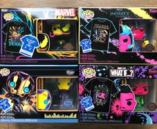 Funko Marvel: Blacklight Pop & T-Shirt (Various Prices)