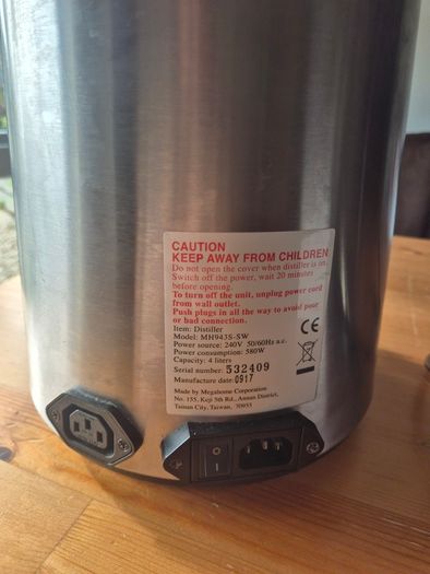 Water distiller megahome mh943S