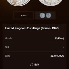 United Kingdom 2 shillings florin 1940