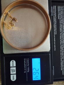 Vintage bracelet 18K RGP Rolled gold, 70s.