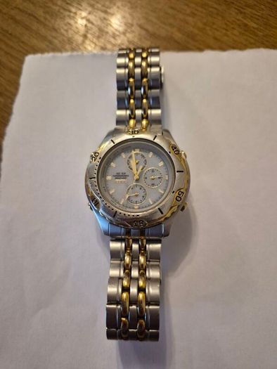 Mens Vintage Citizen Eco- Drive Alarm Chronograph Wr2oo  0855h07162 With Original Strap