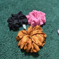 Three hair scrunchies