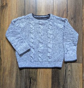 F&F Boys Cable Knit Jumper Size 2-3 yrs