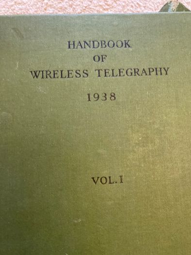 1939 Admirality Handbooks of Wireless Telegraphy