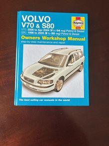 Volvo V70 2000-2004 & S80 1998-2005 Haynes Manual