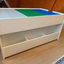 Build 'n' Store Large Wooden Base Plate Building Table White Image 2