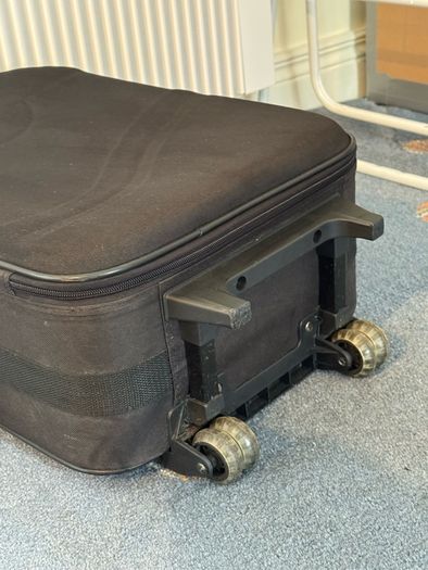 Cabin luggage black small suitcase