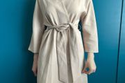 Top shop wrap cream coat. Size 8