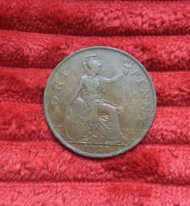 1929 George V British Penny,