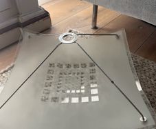 2 Glass Ceiling light shades