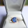 Vintage 9Ct Yellow Gold Sapphire Ring size O - 2,8g Image 2
