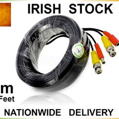 20m Ready Made Cable - Plug and Play BNC and DC Power for CCTV Security Video