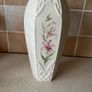 Belleek China 2 Country Trellis Vases 7" & 10" Image 7
