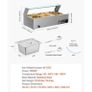 New Buffet Bain Marie with Three 1/2 Size Food Pans Image 8