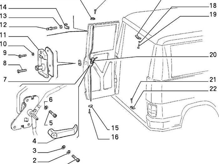 Genuine Fiat Ducato 1990-1994 Back Door Striker Plate 96204395