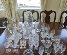 Large Job Lot - Various Crystal and Glass - Glasses, Decanters, Vases