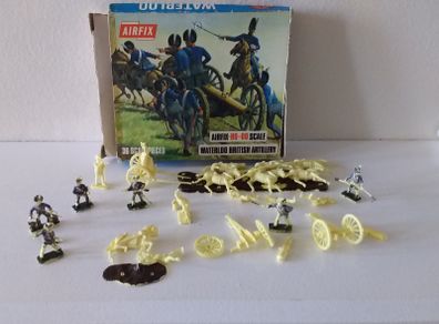 Airfix : British Artillery Waterloo - 1960s - 80s Soldiers : 00 Scale