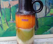 West German pottery, Fat Lava, Scheurich, 1970s pottery,