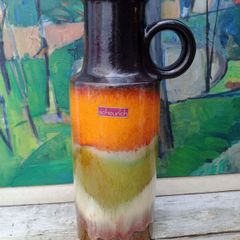 West German pottery, Fat Lava, Scheurich, 1970s pottery,