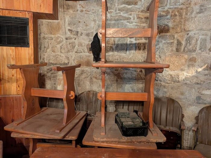 pub and restaurant furniture - hardwood tables and stools and bar stools