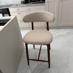 Scandi Minimalist Dining Chair Beige 1 Piece