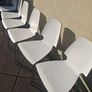 6 IKEA Vilmar stackable chairs - white Image 3