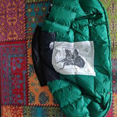 supreme x north face green nuptse
