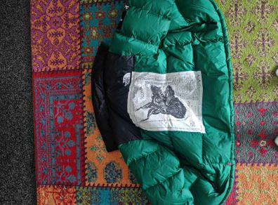 supreme x north face green nuptse