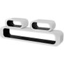 Wall Cube Shelves 6 pcs Black and White Image 4