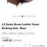 2.5 seater power recliner Image 2