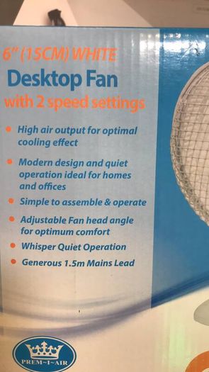 6" Desk Top Fan