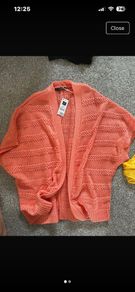 Dunnes coral cardigan