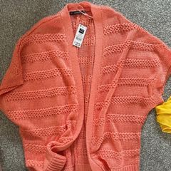 Dunnes coral cardigan