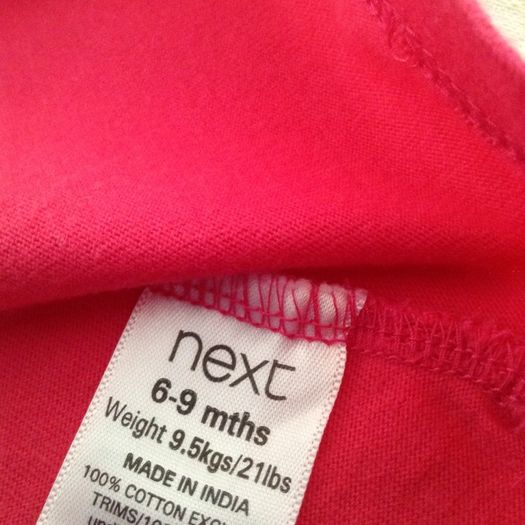 Girls next teeshirt like new 6/9 mths