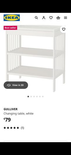 Baby changing table