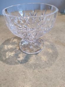 RCR Royal Crystal Rock DESSERT / ICE CREAM / SUGERFooted Bowl Made in Siena Italy.